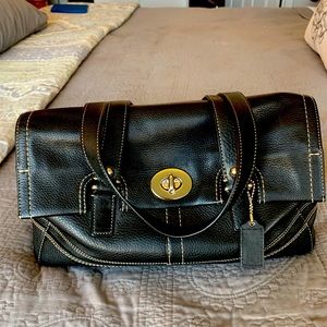 Coach Black Satchel ~ Excellent Condition